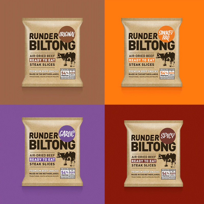 Runder Biltong Snack Pack Smokey BBQ 40g