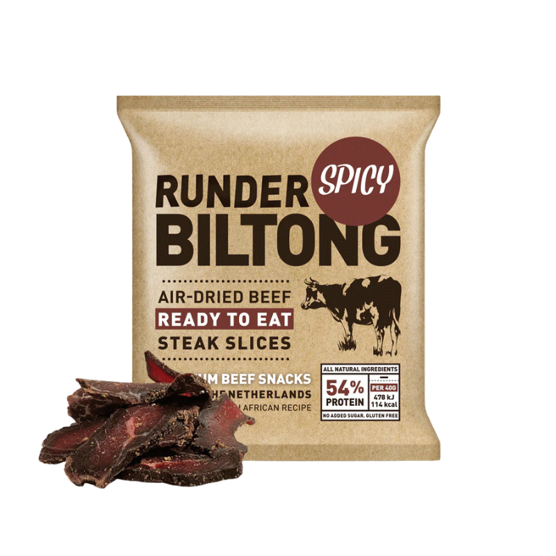 Runder Biltong Snack Pack Spicy 40g