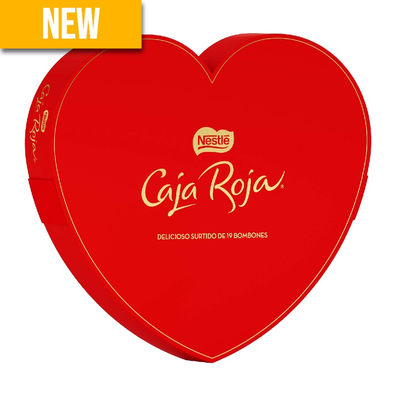 Nestlé Heart shaped box of chocolates (Caja Roja) 169g