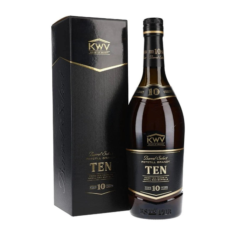 KWV 10 Year Old Brandy 750ml Bottle - SA2EU