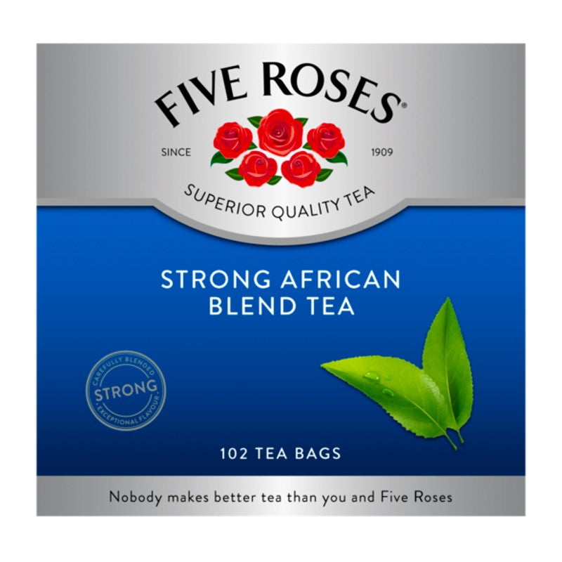 Five Roses Strong African Blend Tea 102 Bags 250g