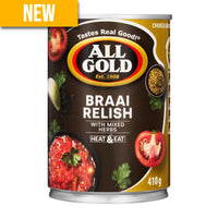 All Gold Braai Relish 410g Can - SA2EU