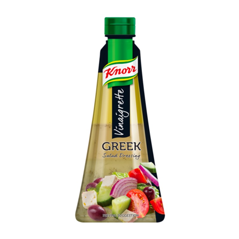 Knorr Vinaigrette Salad Dressing Greek 340ml Bottle