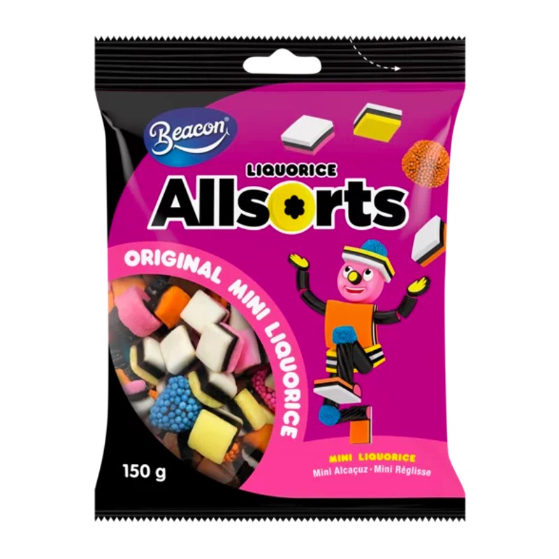 Beacon Original Mini Liquorice Allsorts 150g - SA2EU