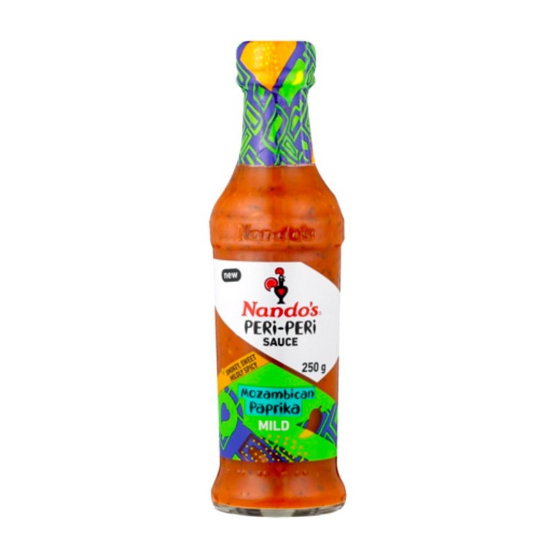 Nando's Mild Mozambican Paprika Peri-Peri Sauce 250g Bottle