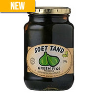 Soet Tand Green Fig Preserve 500g bottle