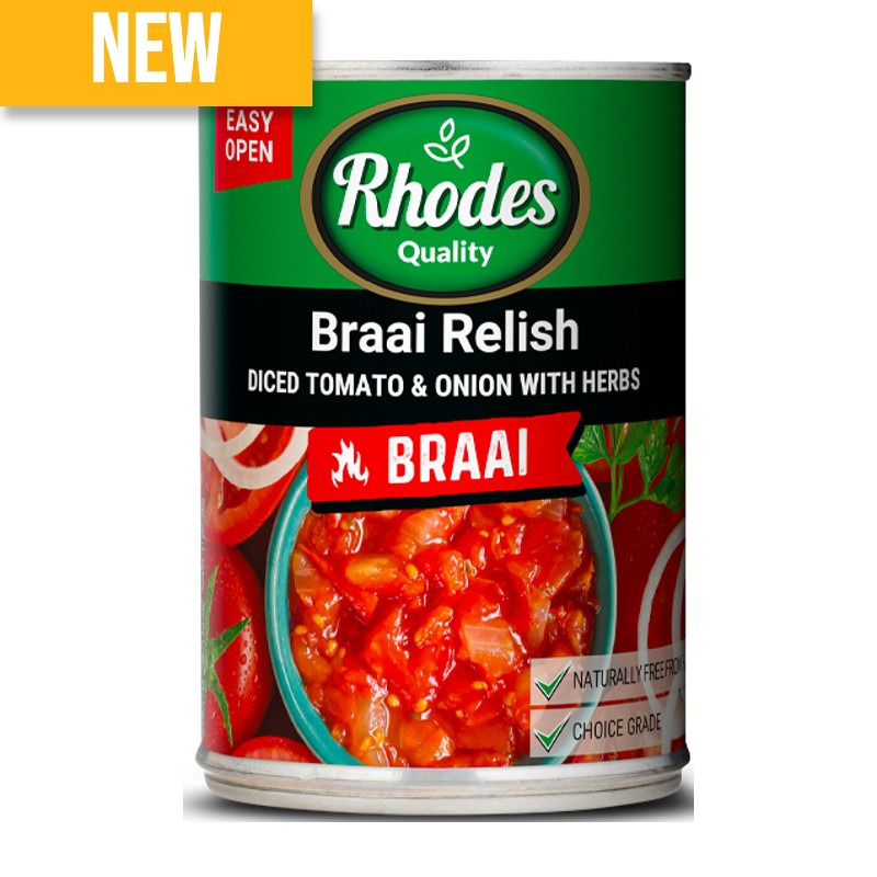Rhodes Braai Relish 410g Can