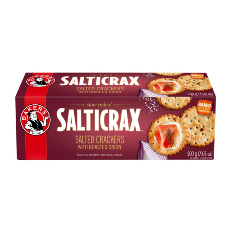 Bakers Salticrax Roasted Onion 200g