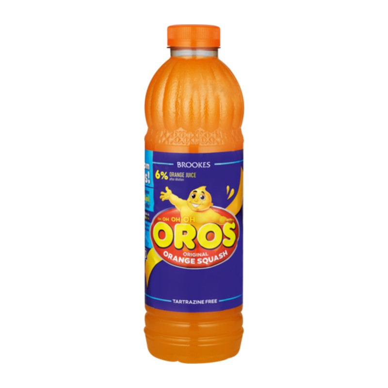 BROOKS OROS ORANGE SQUASH 1L BOTTLE - South Africa 2 You