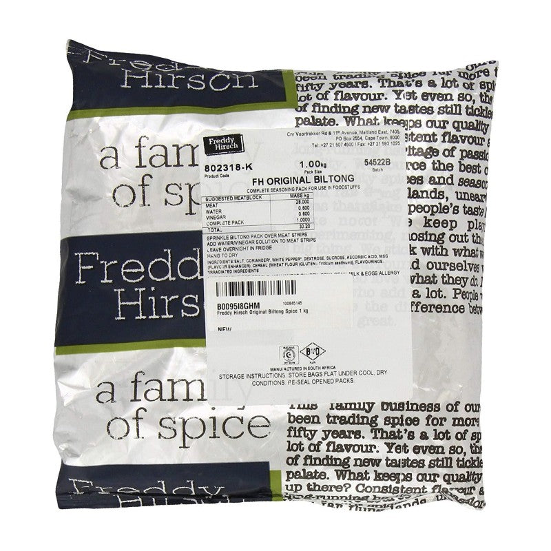 FREDDY HIRSCH ORIGINAL BILTONG SPICE 1KG - SA2EU