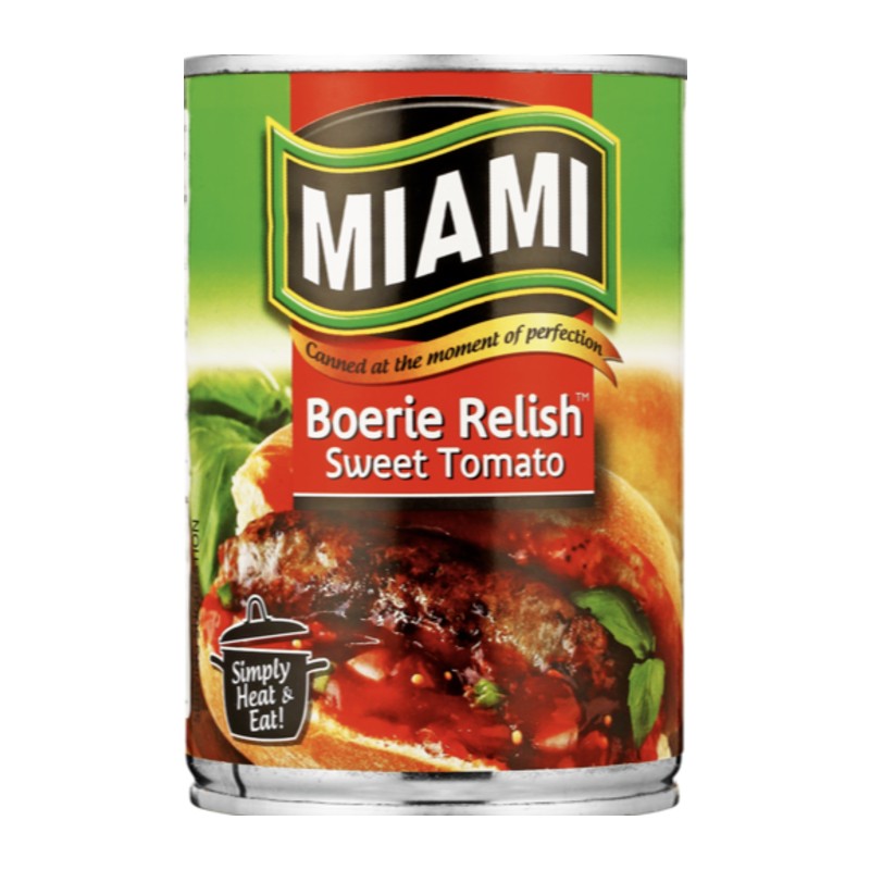 MIAMI BOERIE RELISH SWEET TOMATO 410G - SA2EU