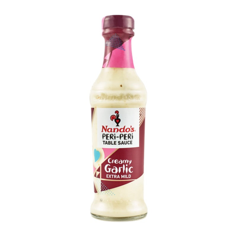 Nando's Creamy Garlic Extra Mild Peri-Peri Sauce 250g Bottle