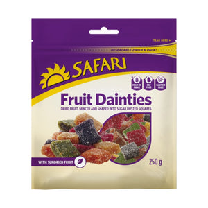 Safari Fruit Dainty Cubes 250g Pack