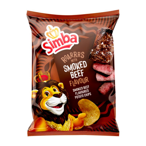 Simba Smoked Beef Chips 125g - SA2EU